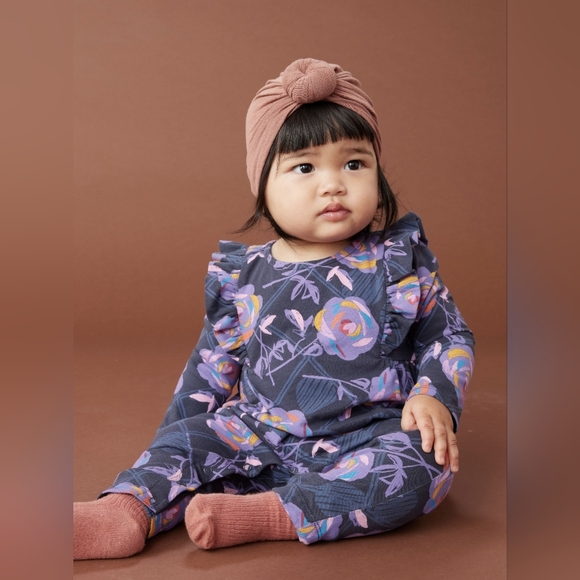 Tea Collection Other - Tea Collection Ruffle Sleeve Romper in  Hanetsuki